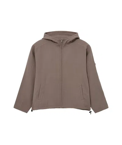 Cav Empt Zip-up Hoodie In Brown