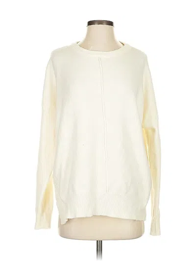 Pre-owned Cavalini Pullover Sweater In White