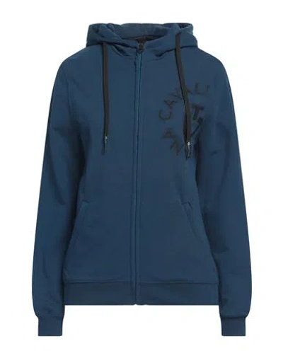 Cavalleria Toscana Woman Sweatshirt Blue Size M Cotton, Polyester