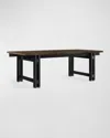 Cavalletto Home Banco Dining Table, 88" In Black Romano
