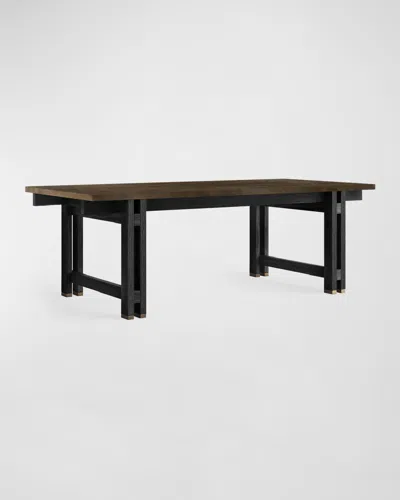 Cavalletto Home Banco Dining Table, 88" In Black Romano