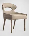 Cavalletto Home Bowen Dining Host Chair In Smoked Oak