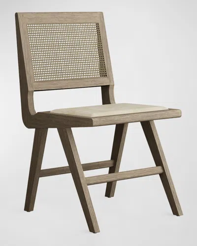 Cavalletto Home Cane Dining Side Chair, Set Of 2 In Smoked Oak