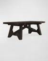 Cavalletto Home Italian Country Dining Table With Two Leaves, 86" In Banco Brown