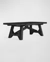 Cavalletto Home Italian Country Dining Table With Two Leaves, 86" In Black Romano