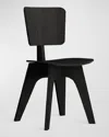Cavalletto Home Mars Dining Side Chair, Set Of 2 In Black Romano