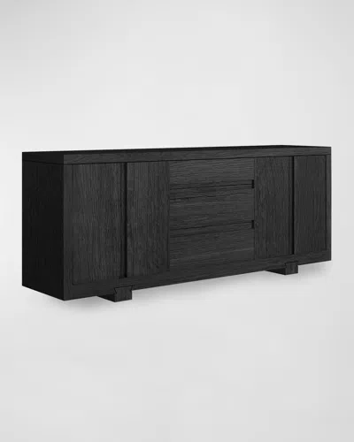 Cavalletto Home Sawhorse Sideboard In Black Romano
