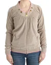 Cavalli Women  Velvet Zipup Sweater