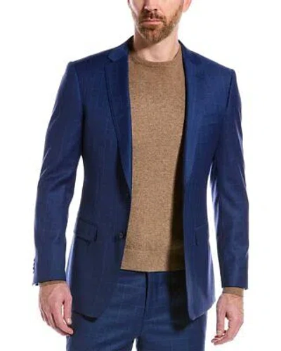 Pre-owned Cavalli Class 2pc Slim Fit Wool-blend Suit Men's In Blue