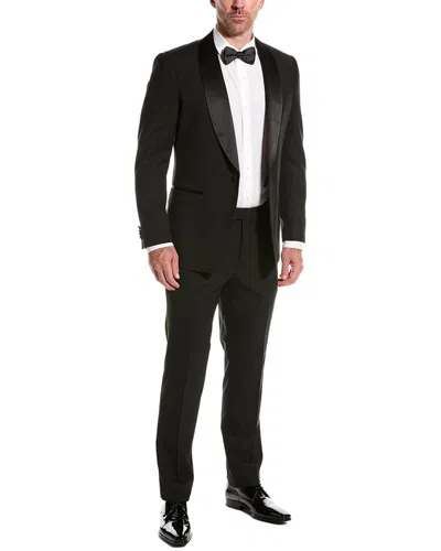 Cavalli Class 2pc Wool-blend Tuxedo Suit In Black