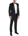 Cavalli Class 2pc Wool-blend Tuxedo Suit In Blue