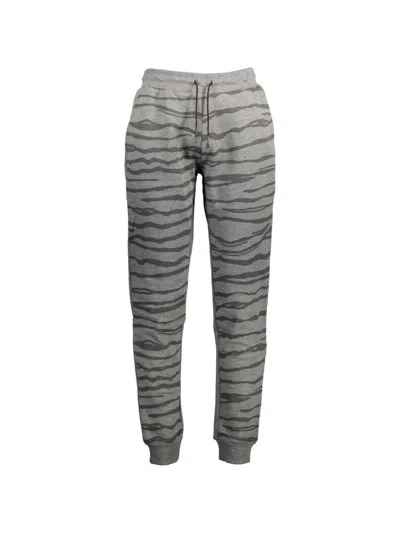 Cavalli Class Animal-print Track Pants In Gray