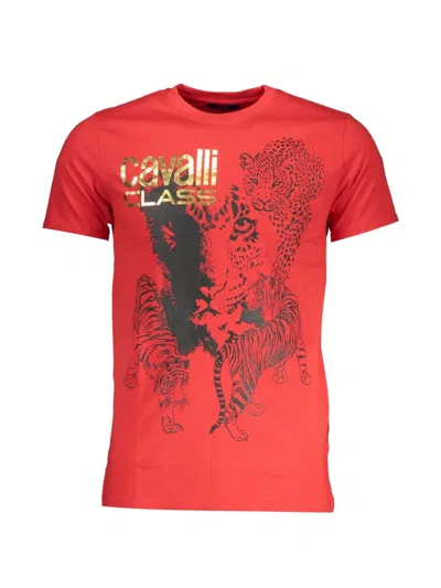 Cavalli Class Animal-print T-shirt In Red