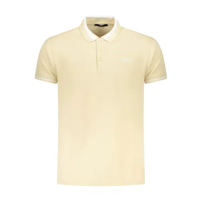 Cavalli Class Beige Cotton Men Polo Shirt