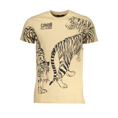 Cavalli Class Cotton Men's T-shirt In Neutral