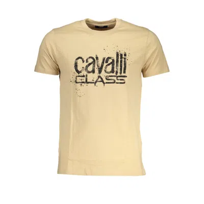 Cavalli Class Beige Cotton T-shirt In Brown