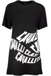 CAVALLI CLASS BLACK COTTON DRESS