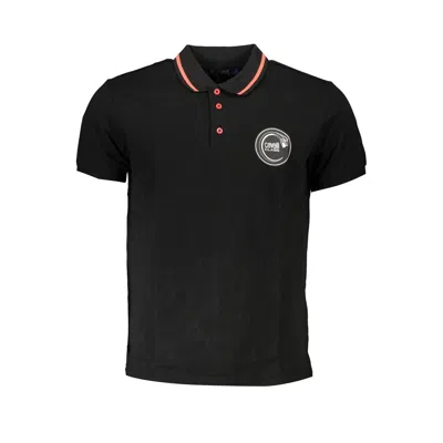 Cavalli Class Black Cotton Men's Polo Shirt