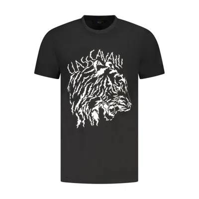 Cavalli Class Black Cotton Men T-shirt