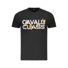 Cavalli Class Black Cotton Men T-shirt In Black