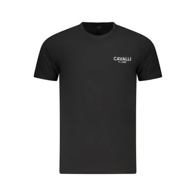 Cavalli Class Black Cotton Men T-shirt