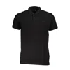 Cavalli Class Black Cotton Polo Shirt In Black