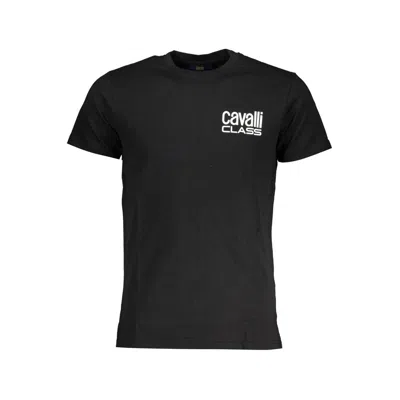 CAVALLI CLASS BLACK COTTON MEN T-SHIRT