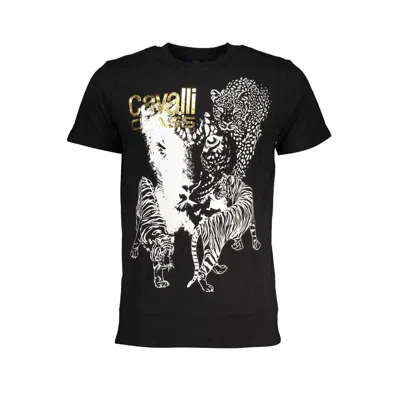 Cavalli Class Black Cotton T-shirt