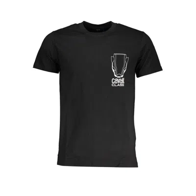 Cavalli Class Black Cotton T-shirt