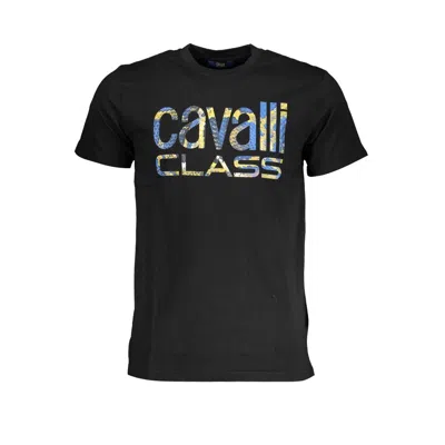 Cavalli Class Black Cotton T-shirt