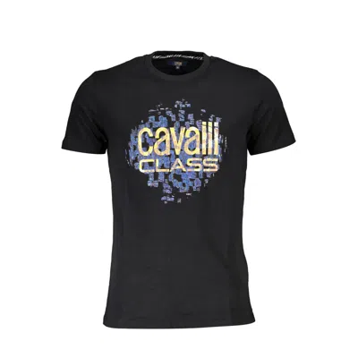 Cavalli Class Black Cotton T-shirt