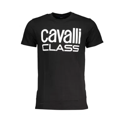 Cavalli Class Black Cotton T-shirt