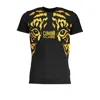 Cavalli Class Black Cotton T-shirt In Black