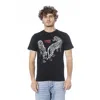 Cavalli Class Black Cotton T-shirt In Black