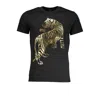 Cavalli Class Black Cotton T-shirt In Black