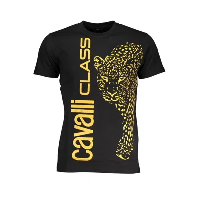 Cavalli Class Black Cotton T-shirt