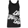 Cavalli Class Woman Top Black Size L Cotton In Black