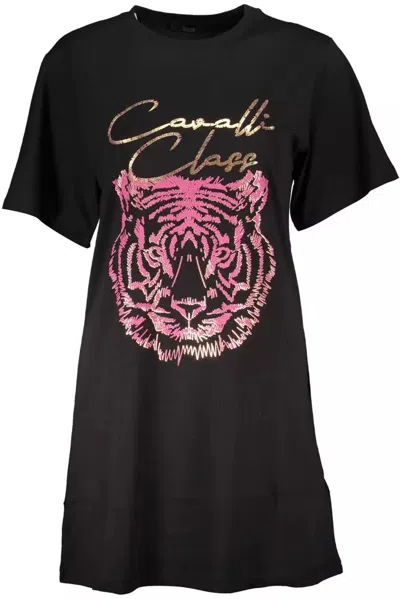 Cavalli Class Cotton Tops & Women's T-shirt In Black