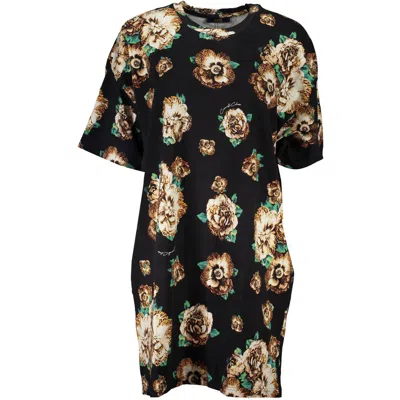 Cavalli Class Cotton Women's Dress In Black