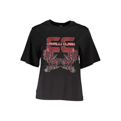 Cavalli Class Black Cotton Women T-shirt