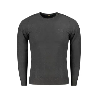 Cavalli Class Black Viscose Men Sweater In Gray