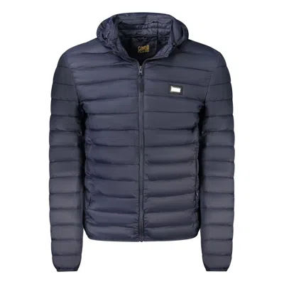 Cavalli Class Blu Polyester Men Light Men's Jacket In Blue