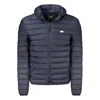 Cavalli Class Blu Polyester Men Light Jacket In Blue