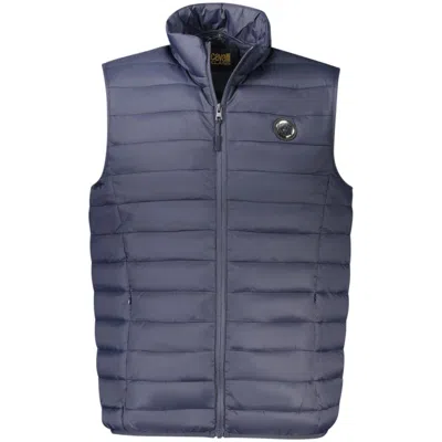 CAVALLI CLASS CAVALLI CLASS BLU POLYESTER MEN'S MEN'S JACKET