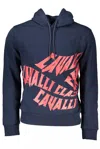 Cavalli Class Blue Cotton Sweater In Blue
