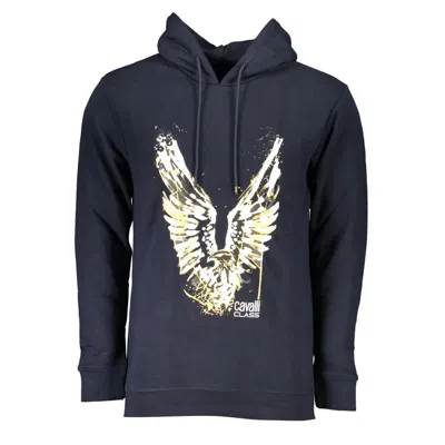 Cavalli Class Eagle-print Hoodie In Blue