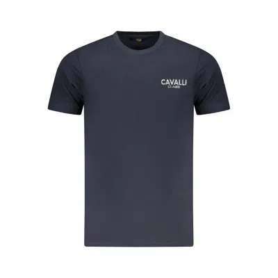 Cavalli Class Blue Cotton Men T-shirt