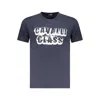 Cavalli Class Blue Cotton Men T-shirt