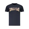 Cavalli Class Blue Cotton Men T-shirt In Blue