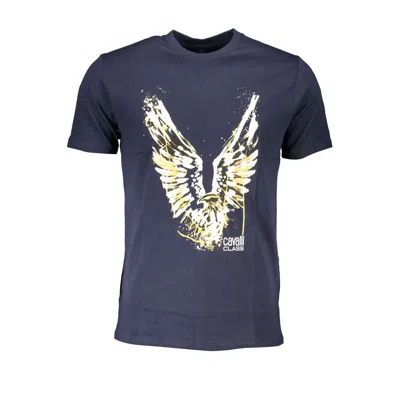 Cavalli Class Blue Cotton Men's T-shirt